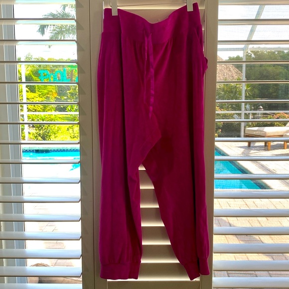 Victoria’s Secret Hot pink velour joggers. NWOT. Size xxl - Picture 2 of 11